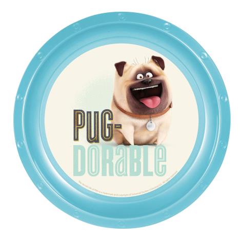 The Secret Life Of Pets Pug Dorable Plastic Plate £1.29